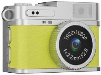 Mini Dijital Kamera Selfie Video Vlog Kamerası Mini Anahtarlık 1080P CMR35 Sarı