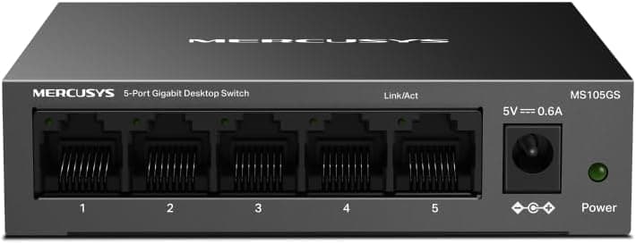 Mercusys MS105GS, 5-Port Gigabit Desktop Switch