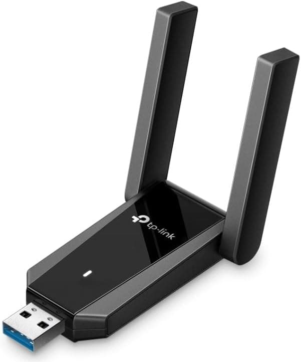 TP-Link Archer TX30U Plus WiFi 6 USB Adaptör AX1800 (1800 Mbps), Dual Band 5GHz/2.4GHz, USB 3.0, Çift Yüksek Kazançlı Anten, WPA3 Güvenlik, Windows 11/10 Uyumlu Kablosuz Adaptör