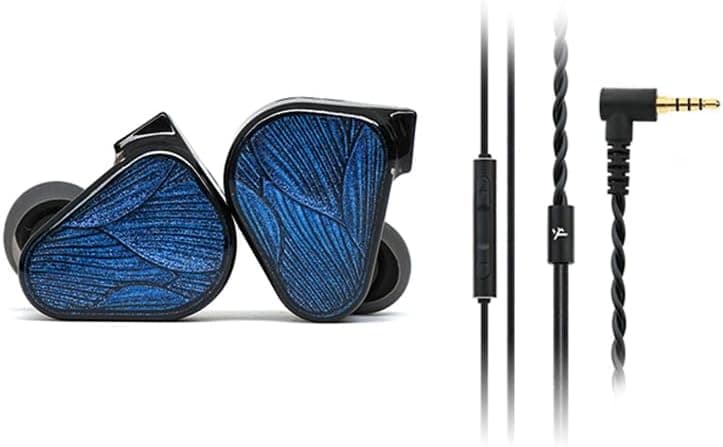 TRUTHEAR x Crinacle Zero: BLUE2 Çift Dinamik Sürücülü Kulak İçi Kulaklık, Çıkarılabilir Kablo (3,5 mm + mikrofon kablosu)