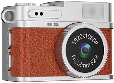 Mini Dijital Kamera Selfie Video Vlog Kamerası Mini Anahtarlık 1080P CMR35 Kahverengi · Kahverengi