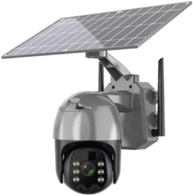 gaman Sim Kartlı SOLAR Güvenlik Kamerası Kablosuz Geniş Açılı 4K Görüntü Radar Ve Çift Taraflı Ses Gri
