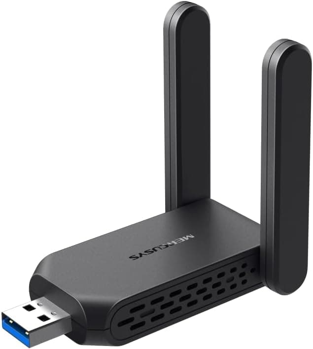 Mercusys MA32H, AC1300 Mbps, Çift Bant, USB 3.0, Yüksek Çekim Güçlü Wi-Fi 5 USB Adaptör