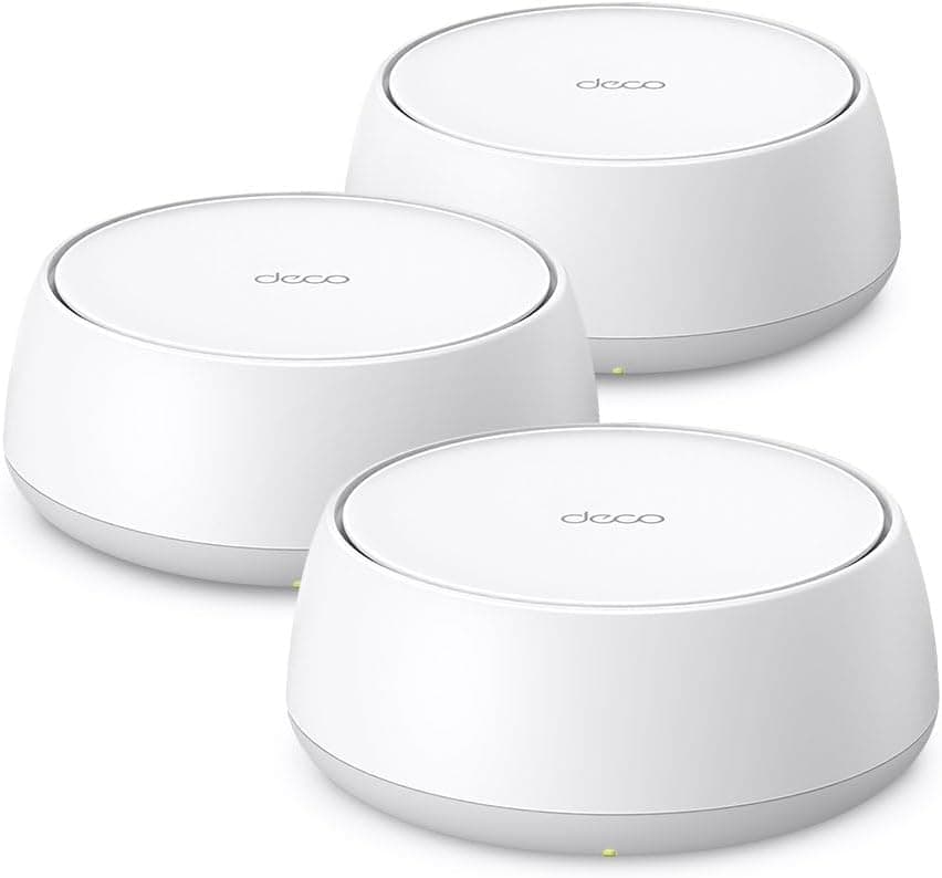 TP-Link Deco BE22 (3-Pack) | Wi-Fi 7 Mesh Sistemi | BE3600 Mbps | Fiber Uyumlu | Çift Bant | AI-Roaming | 2 Adet Gigabit Port | 200 Cihaz | WPA3 | VPN | Mobil Uygulama ile Kolay Kurulum