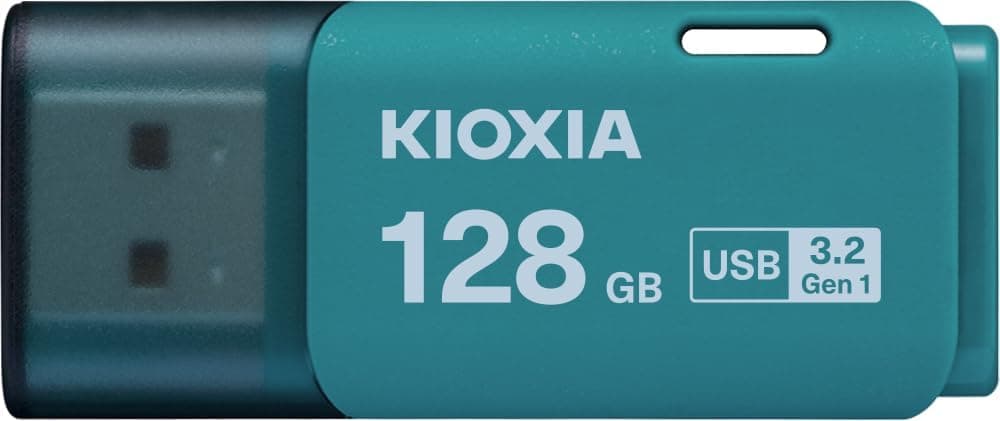 KIOXIA TransMemory U301 128GB USB Bellek – USB 3.2 Gen 1 · 128 GB · Mavi