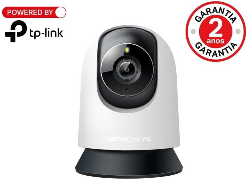 Mercusys MC210 | 2K 3MP Güvenlik Wi-Fi Kamerası | 360° Görüş | Gece Görüşü | Akıllı Hareket & Kişi Algılama | Çift Yönlü Ses | microSD & Bulut Depolama | SmartThings, Alexa, Google Assistant Uyumlu