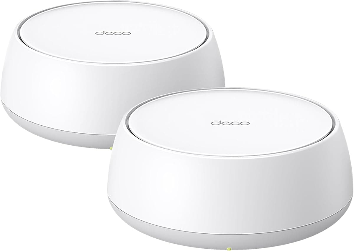 TP-Link Deco BE25 2-pack, BE3600 Mbps, 2× 2.5 Gbps Portlar, AI Destekli Çoklu İşlem Kabiliyeti, 150 Cihaza Kadar Bağlanılabilirlik, VPN, WPA3, Dual-Band Wi-Fi 7 Mesh Sistemi