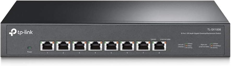 TP-Link TL-SX1008, 8-Port 10G Desktop/Rackmount Switch