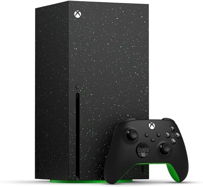 Xbox Series X 2 TB Disc Drive Galaxy Black Special Edition Bundle Includes Special Edition Wireless Controller · 2 TB