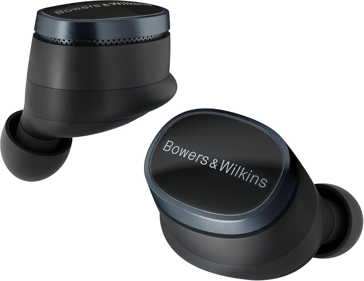 Bowers & Wilkins Pi8 - True Wireless Kulaklık - Anthracite Black | aptX Kayıpsız, ANC, 24 bit ses, 6 mikrofon, hızlı şarj, ses aktarım kılıfı