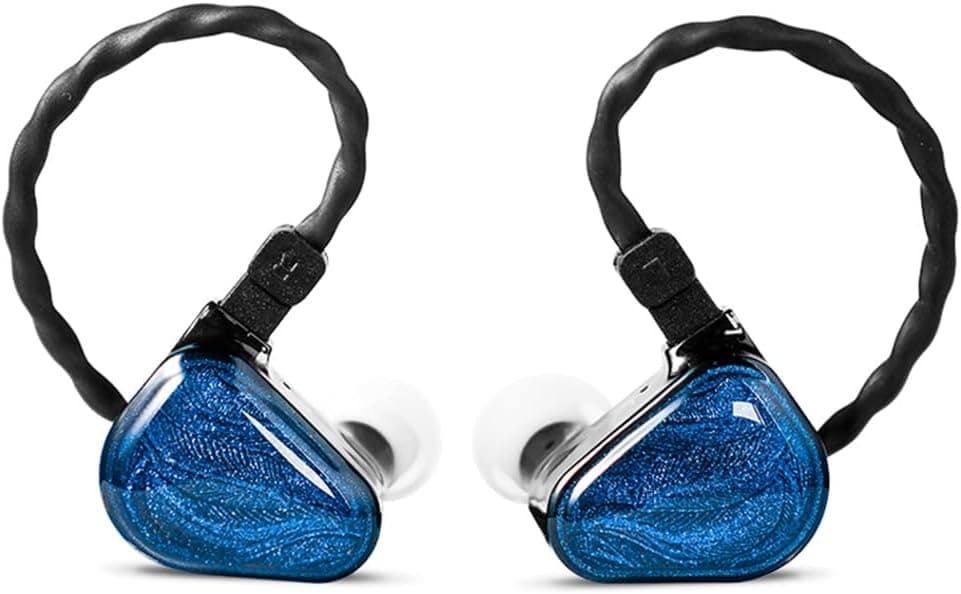 TRUTHEAR ﻿ Zero Mavi Dual Dynamic Drivers In-Ear Headphone | Sahne, Stüdyo veya Odyofil için Çift Sürücülü Kulak içi/In-Ear Kablolu Monitör Kulaklık