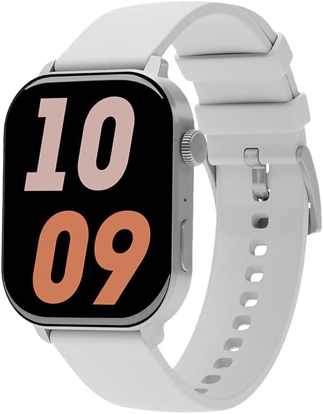 Inteya Hiwatch Talk 2 Amoled Ekran Silikon Kayışlı Akıllı Saat Gri (Kırmızı Kayış Hediyeli)