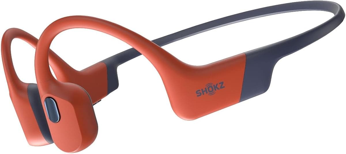 Shokz OpenSwim Pro - IP68 Su Geçirmez, Bluetooth 5.4 & 32GB MP3 Dahili Hafıza, 9 Saat Pil Ömrü, Açık Kulak Tasarımı, Kemik İletimli Kablosuz Yüzme Kulaklığı - Kırmızı