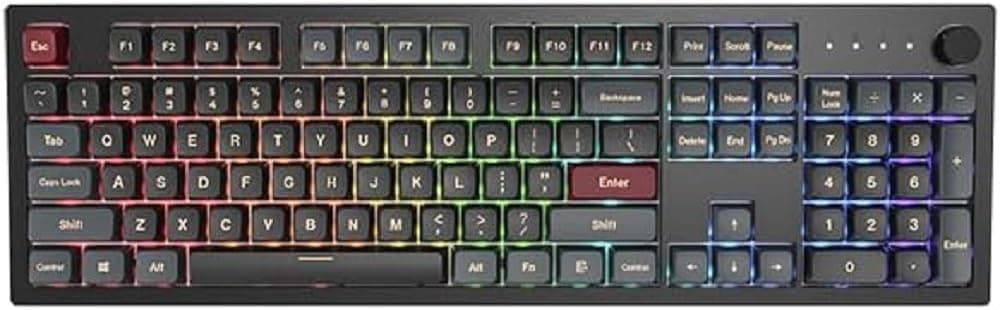 Montech MKey Darkness Oyuncu Klavyesi - GateronG Pro 2.0 Kırmızı switch Ingilizce Layout
