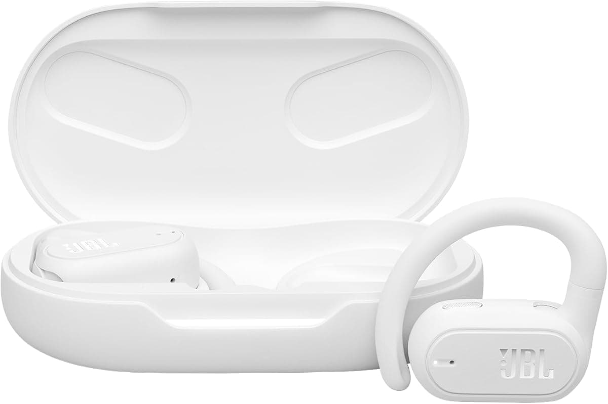 JBL Soundgear Sense – Kablosuz Bluetooth Açık Kulaklık – Su sıçramasına karşı korumalı ve konforlu – Beyaz