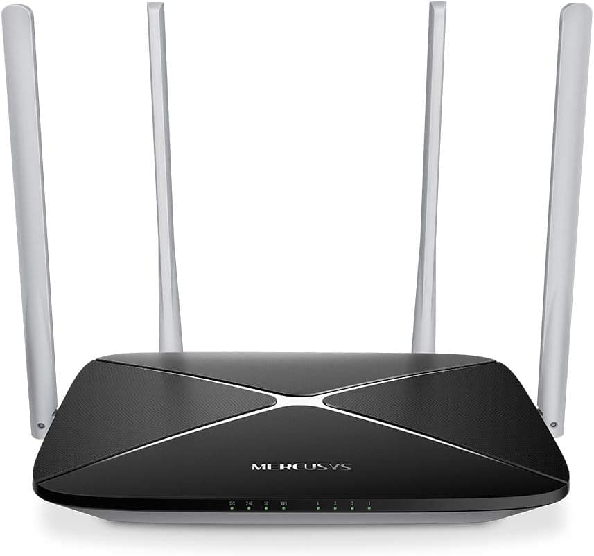 Mercusys AC12, AC1200 Mbps, MU-MIMO, Beamforming, All-in-one( Router, Access Point, Range Extender) Modları, WPA3, Mobil Uygulama ile Kolay Kurulum, Dual-Band Wi-Fi 5 Router