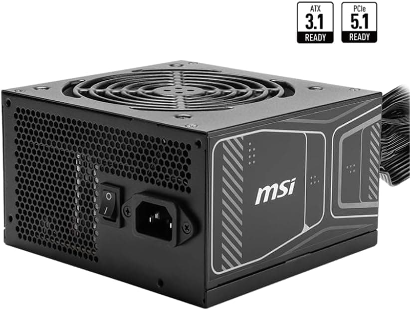 MSI PSU MAG A750GN PCIE5 750W 80+ GOLD POWER SUPPLY