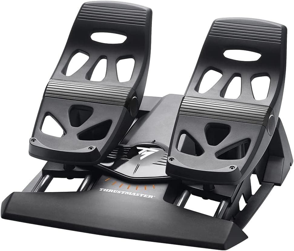 Thrustmaster TFRP T.Flight Rudder Pedals - PC, PS5, PS4 en Xbox Series X|S İçin S.M.A.R.T Teknolojili Uçuş Simülasyonu Dümen Pedalları - Hassas Fren ve Dümen Kontrolü