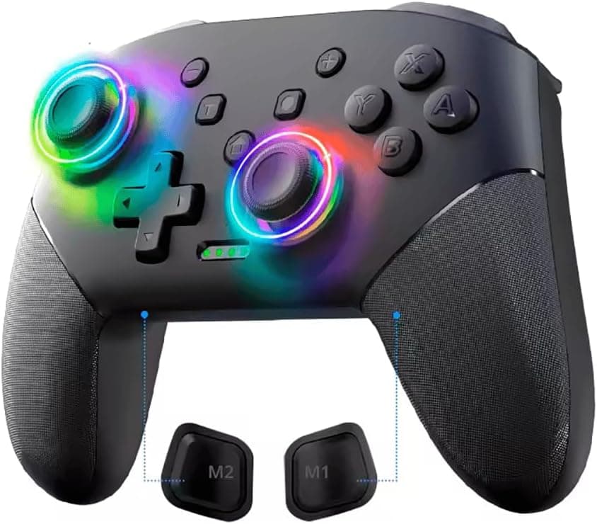 S-80 RGB Kablosuz Joystick Wireless Oyun Kolu PC/Switch/Oled İçin Oyun Kolu Nintendo Swich Uyumlu Pc Laptop