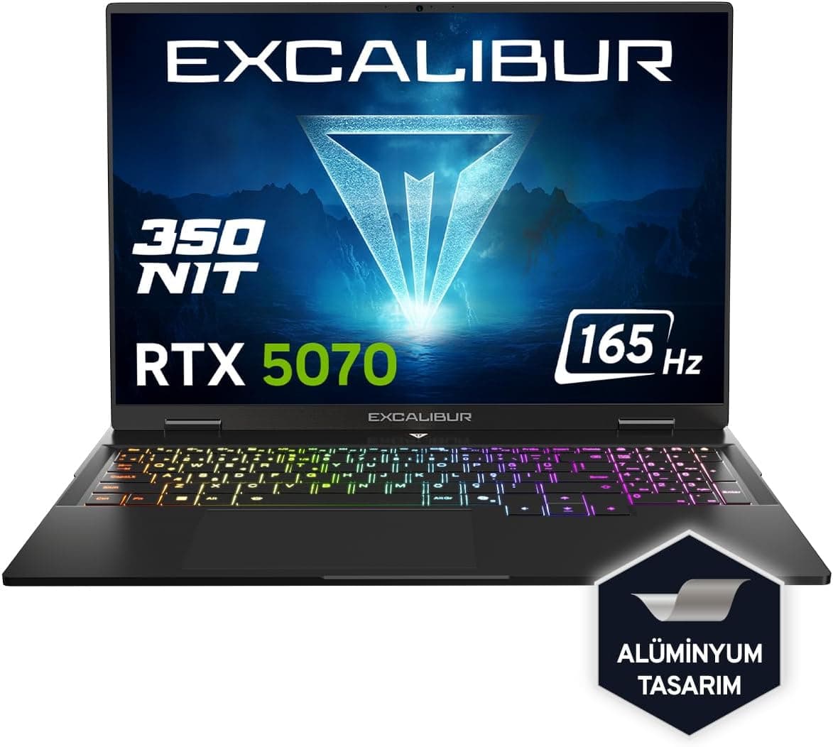 Casper Excalibur G915 Intel Core 7-240H 32GB 1TB RTX5070 165HZ 16" W11H Gaming Laptop G915.240H-DF70A-C