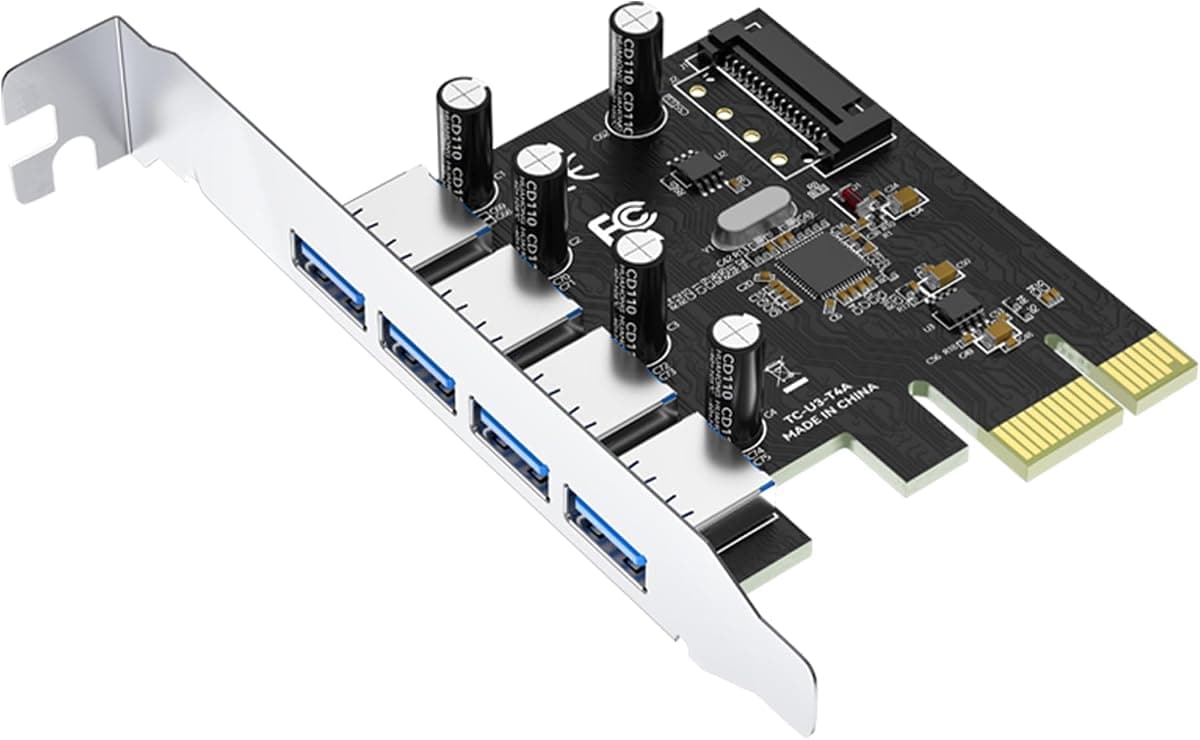 VegGieg PCI-E Express 4 Portlu USB 3.0 Hub Çoklayıcı Kart