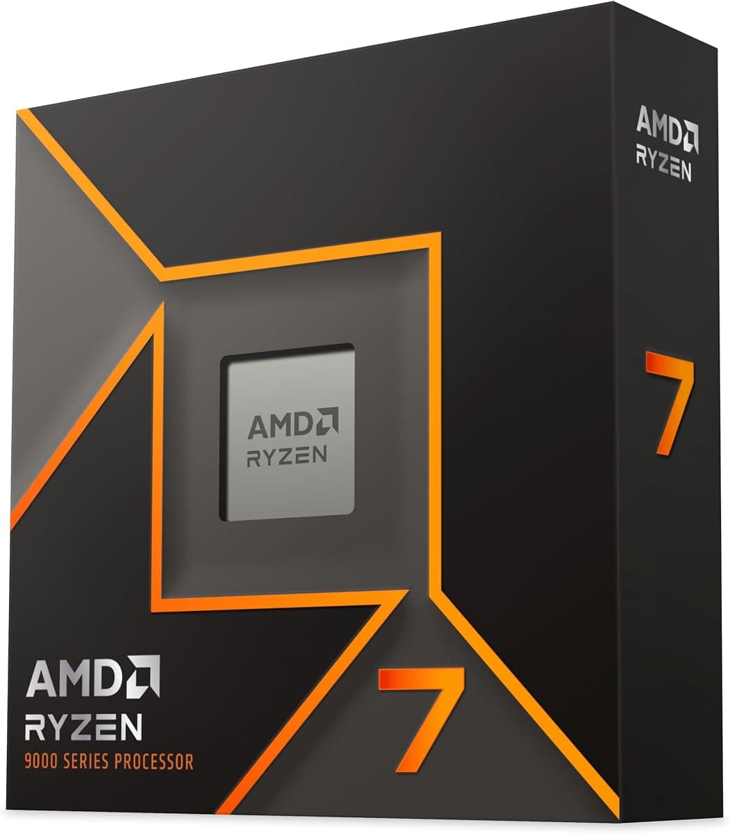 AMD Ryzen 7 9700X İşlemci, 8 Çekirdek/16 Dizilmemiş İplik, Zen 5 Mimarisi, 40MB L3 Önbellek, 65 W TDP, 5,5 GHz'e kadar Frekans Artırma, Soket AM5, DDR5 ve PCIe 5.0, Fan Yok