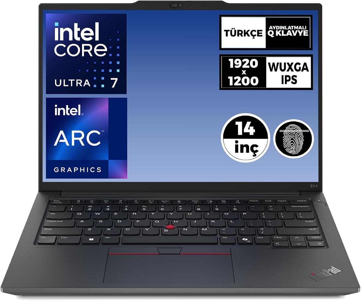 Lenovo ThinkPad E14 Gen6 21M70091TX Ultra 7 155H 16 GB 512 GB SSD Arc Graphics 14" WUXGA Notebook