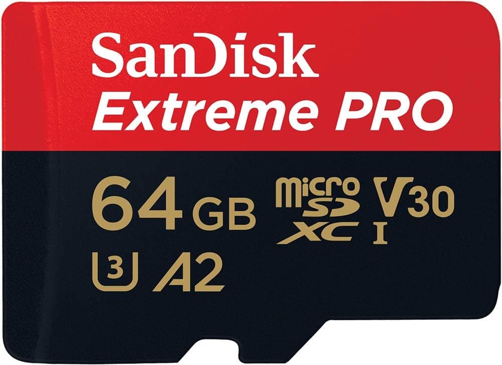SanDisk Extreme Pro SDSQXCU-064G-GN6MA Class 10 UHS-I U3 A2 V30 64 GB Micro SD Kart · 64 GB