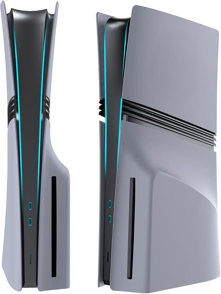 ElitePlay 30. Yıldönümü Gri PS5 Pro Disk Faceplates PS5 Pro Model Disc Edition için Kapak Kılıfı