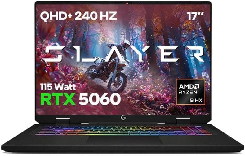 Game Garaj Slayer R9M XL-5060 C3 AMD Ryzen 9 8940HX 32GB RAM 2TB SSD RTX5060 17" QHD+ 240Hz IPS FreeDOS Oyuncu Laptop