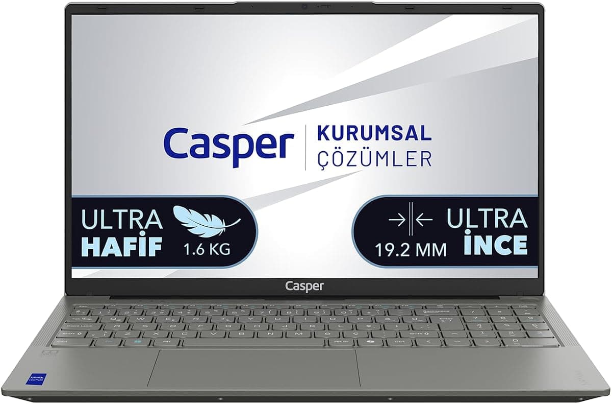 Casper Nirvana X650 i7-13620H 32GB DDR5 1TB SSD Freedos 15.6" Laptop X650.1362-DF00X-G-F