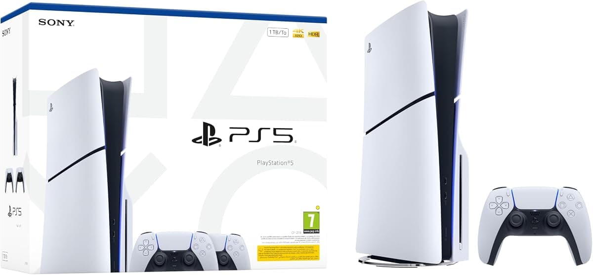 Sony PlayStation 5 Konsol + DualSense Bundle, Çift kol (Bilkom - Resmi Distribütör Garantili)