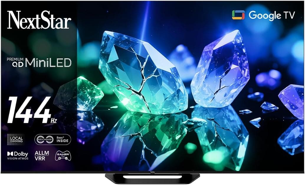 NextStar YE-85IDWP14 85'' 215 Ekran 4K Ultra HD, HDR10, 2.1 Bass İnside(Subwoofer), Dolby Atmos&Dolby Vision, 1152 Yerel Karartma Bölgesi, ALLM, VRR, Oyun Modu,144Hz Google Premium QD Super MiniLED TV
