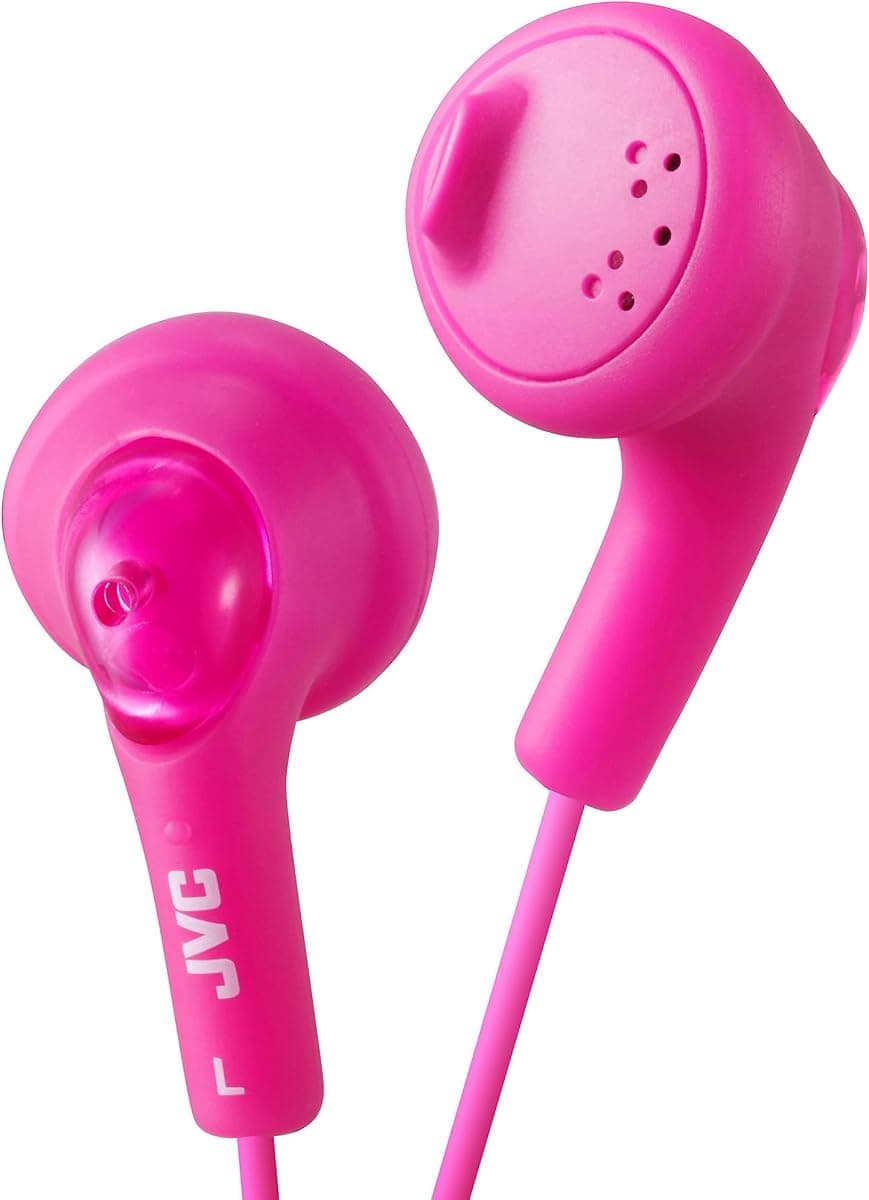 JVC Gumy HA-F160-P-E Kulak İçi Stereo Kulaklık, Bas Güçlendirme ve 3,5 mm Jak Kablosu (1,2 m) - Pembe