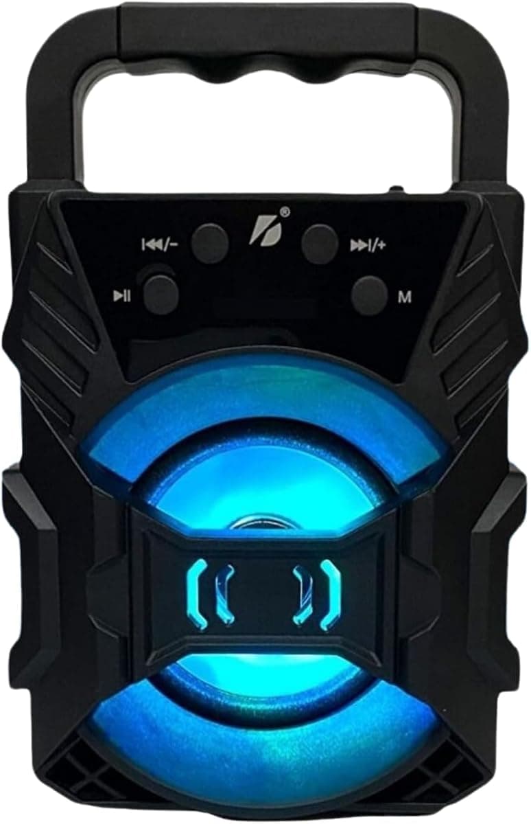 Bluetooth Hoparlör Taşınabilir Ses Bombası Led Işıklı Extra Bass Ses Radyolu Speaker Sd Kart-usb