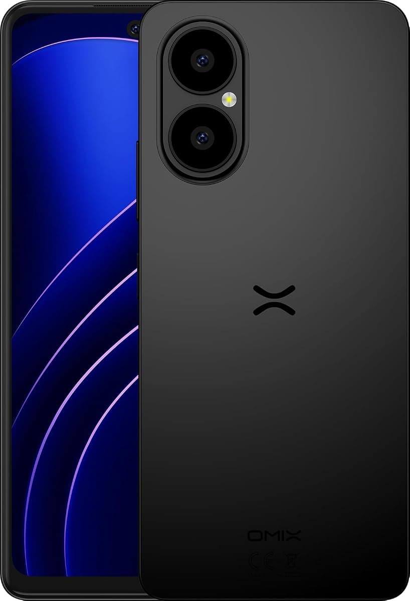 OMIX O1 Neo 6/128 GB Akıllı Telefon, Siyah – 6,78 İnç 120 Hz FHD+ Ekran, MediaTek Helio G100, 64 MP Kamera, 5000 mAh Batarya, 33W Hızlı Şarj, NFC, Dolby Atmos, Android 15, Çift Hat – Türkiye Garantili