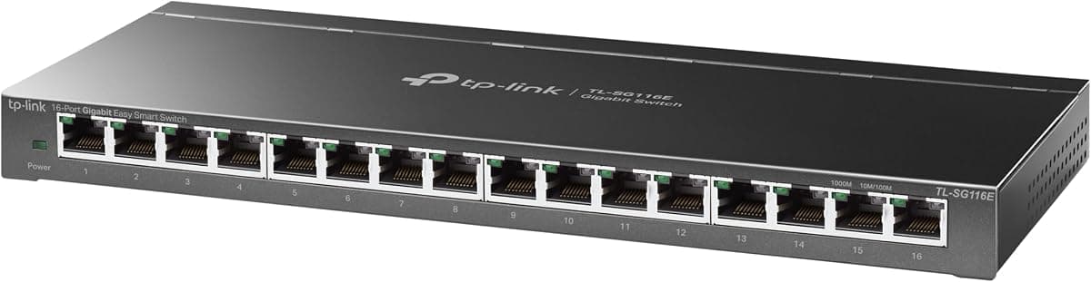 TP-Link TL-SG116E, 16-Port Gigabit Unmanaged Pro Switch