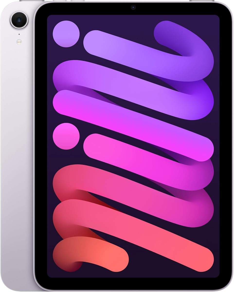 Apple iPad mini, A17 Pro çip ile: 8.3 inç Liquid Retina Ekran, 512 GB, Wi-Fi 6E, 12 MP Ön Kamera/12 MP Arka Kamera, Touch ID, Tüm Gün Süren Pil Ömrü — Mor