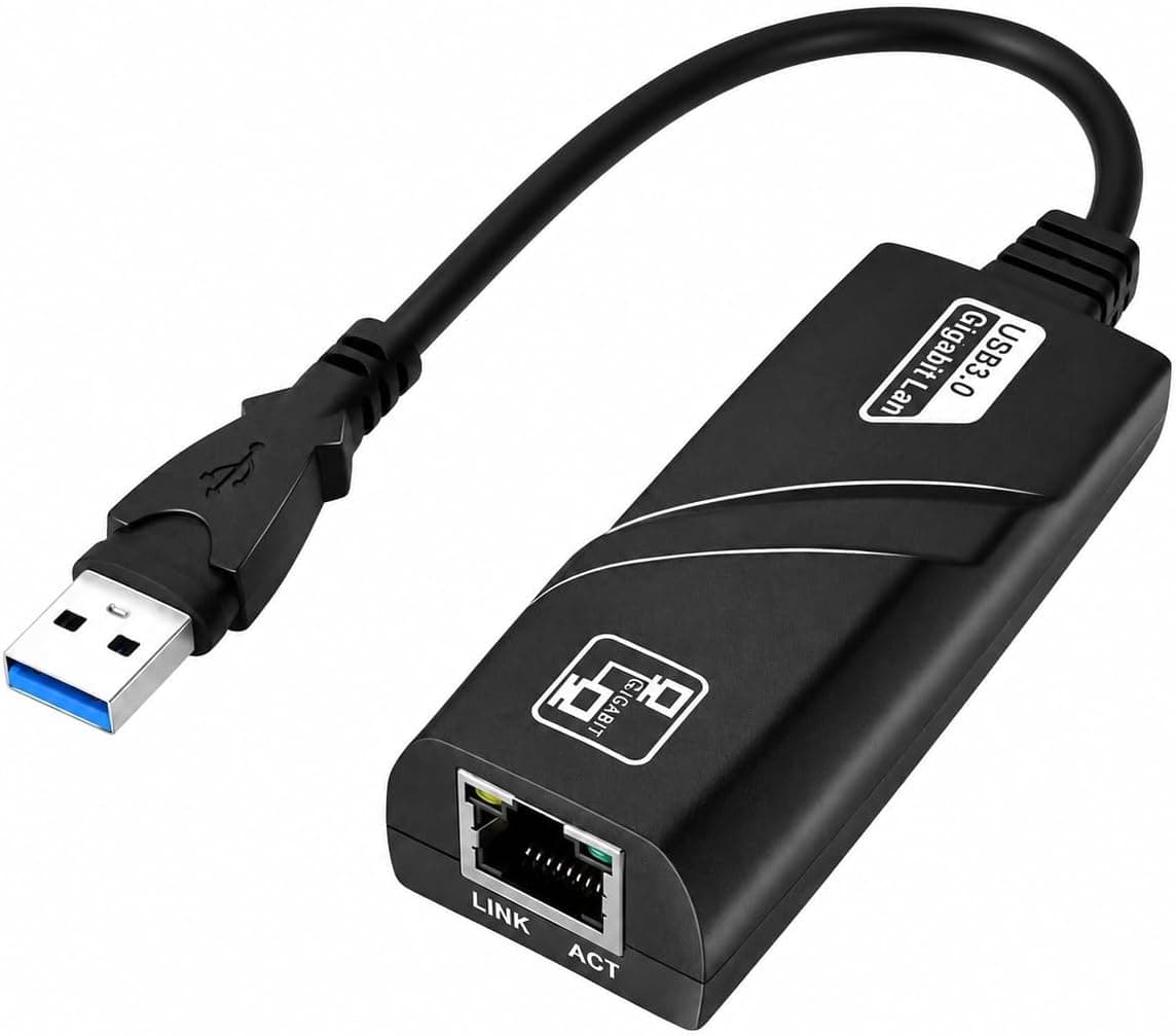 PrimeX PX-2035 USB 3.0 Gigabit Ethernet Adaptör, 1000Mbps USB to RJ45 LAN Dönüştürücü, USB Network Çevirici, PC Notebook İçin Kablolu İnternet Adaptörü, 10/100/1000Mbps Gigabit USB İnternet Çevirici