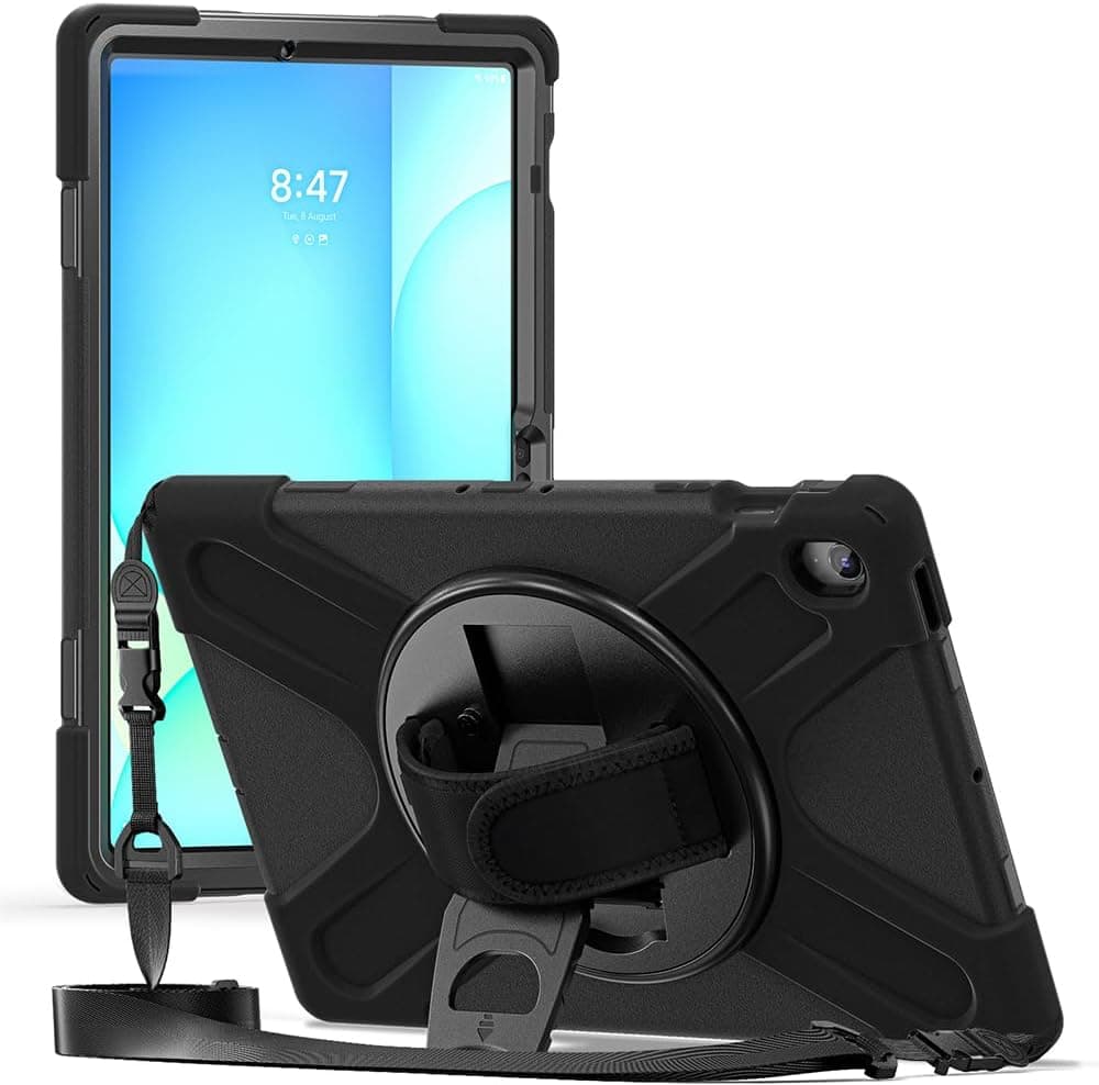 Zore Galaxy ile uyumlu Tab S10 FE Plus Defender Tablet Silikon Siyah