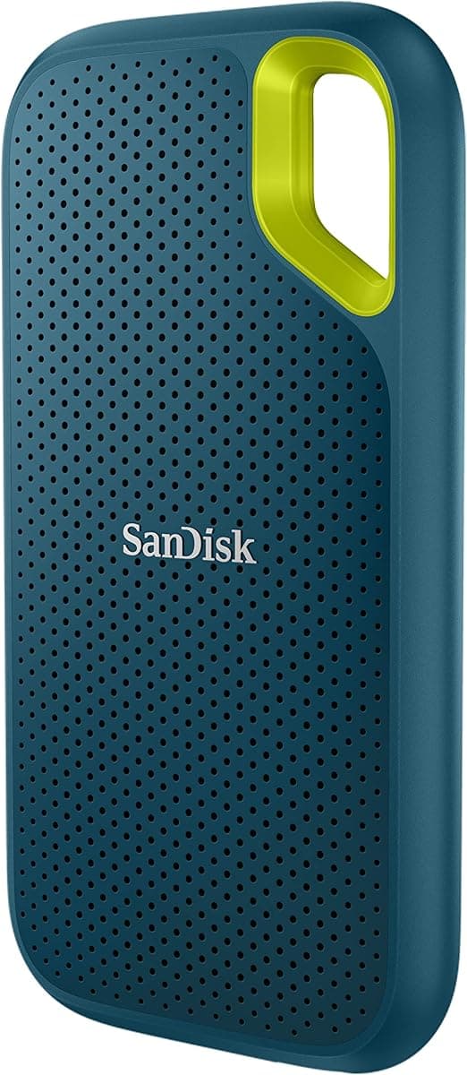 SanDisk Extreme V2 SDSSDE61-2T00-G25M USB 3.2 2 TB Taşınabilir SSD | Harici SSD, PC ve Mac ile uyumlu, IP65 su ve toz koruması, 256 bit şifreleme, USB 3.2 Gen 2, USB-C