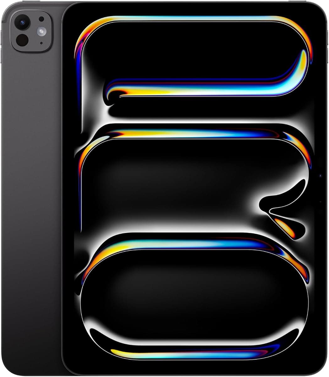 Apple iPad Pro 11 inç, M4 çip ile: Ultra Retina XDR Ekran, 2 TB, 12 MP Ön/Arka Kamera, LiDAR Tarayıcısı, Wi-Fi 6E, Face ID, Tüm Gün Süren Pil Ömrü — Uzay Siyahı