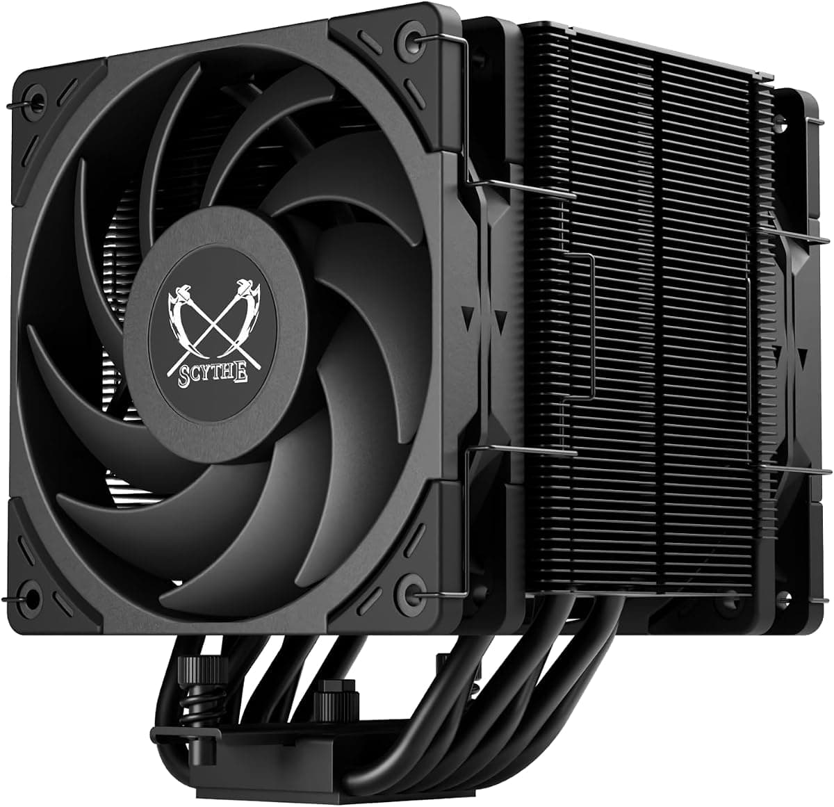 Scythe Mugen 6 Dual Fan Black Edition CPU Hava Soğutucu, Intel LGA1700, LGA1151, AMD AM5, AM4 Desteği, 120mm, Tek Kule, Alüminyum Üst Kapak (Mugen 6 Dual Fan Black Edition)