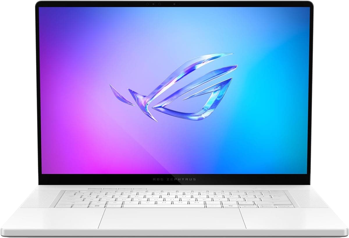 ASUS ROG Zephyrus G16 GU605CW Laptop | 16" 2,5K 240Hz/0,2ms 16:10 OLED-Display | Intel Core Ultra 9 285H | 32GB RAM | 2TB SSD | NVIDIA RTX 5080 | Win11 Home | QWERTTIN Z | Platin Beyaz | 3 ay