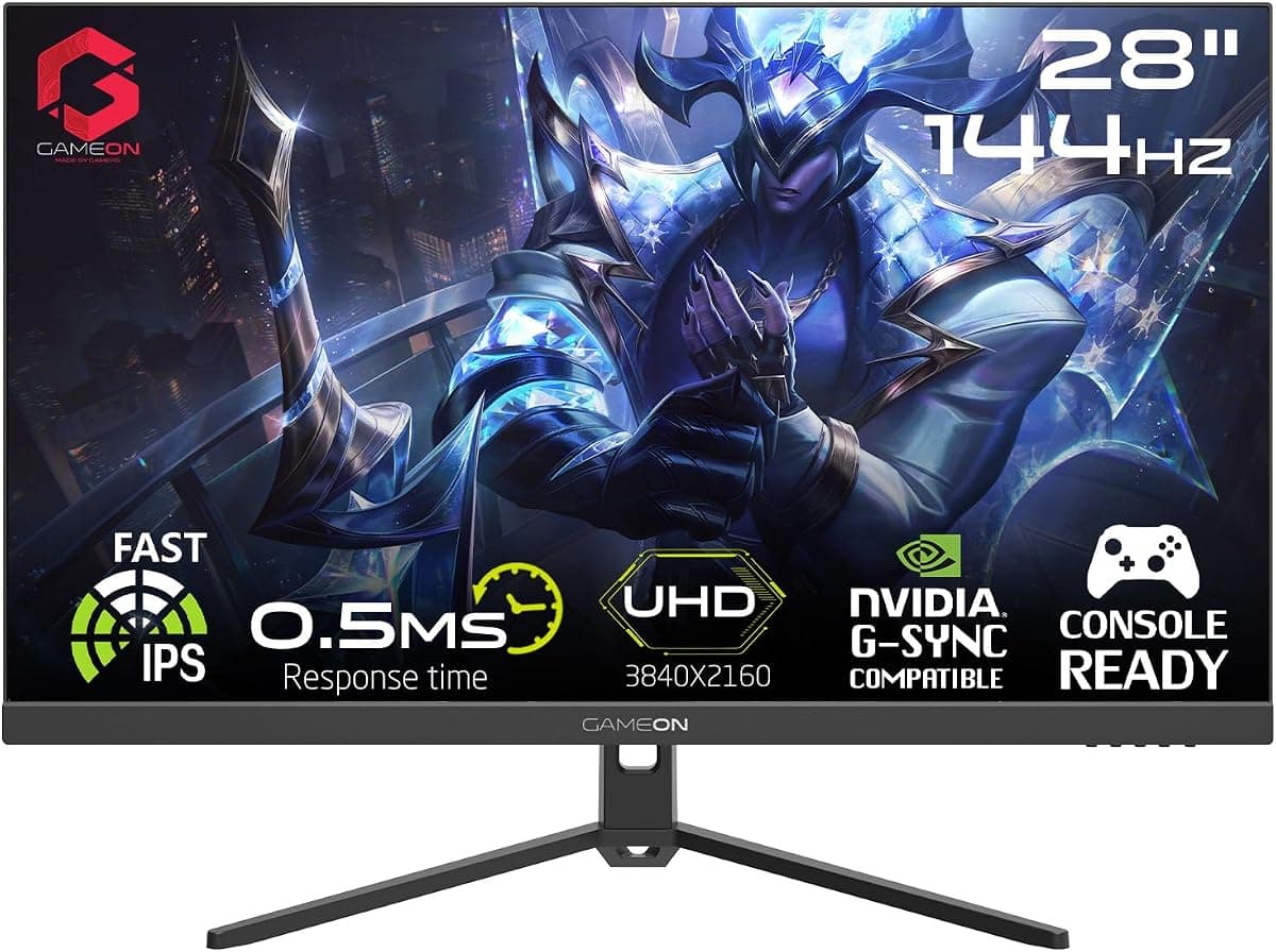 Gameon GOP28UHD144IPS 28" IPS 0.5ms 144Hz Siyah Gaming (Oyuncu) Monitör · Siyah · 28 inç