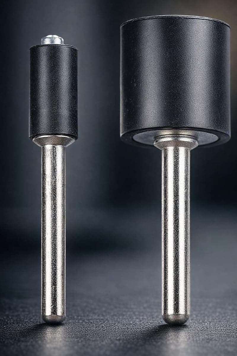 2 Lİ SET 6.35 VE 12.7 MM Zımpara Tamburu Seti - Gravür Matkap Zımparalama Ucu Aparatı 723174
