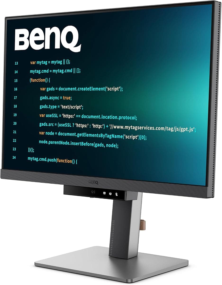 BenQ RD240Q 24,1 inç WQXGA Programlama Monitörü, USB Tip C 90 W, Gelişmiş Kodlama Modları, Kodlama için Klavye Kısayolları, Ergonomik Tasarım, 16:10 Özel Biçim, Sirkadiyen Mod