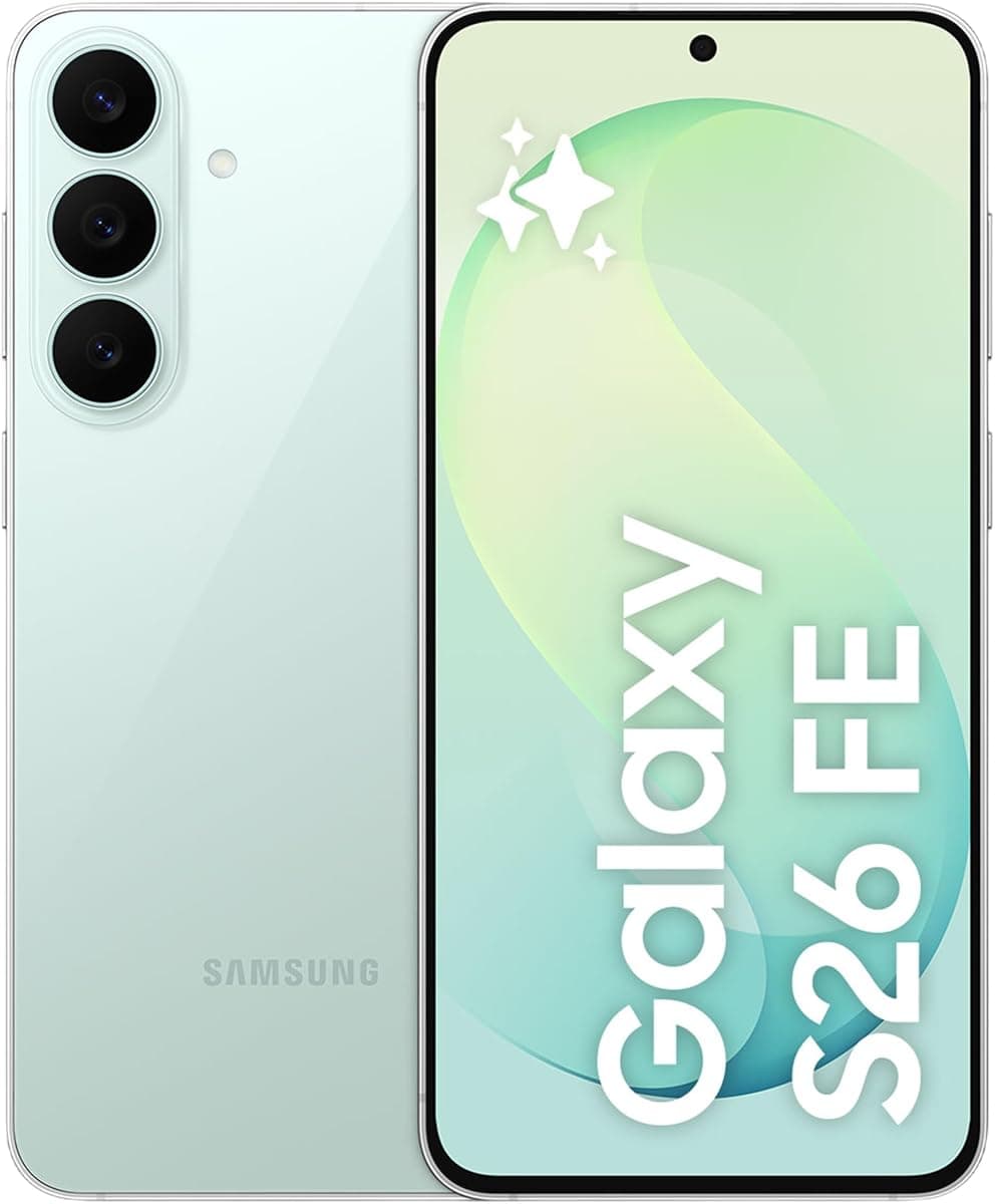Samsung Galaxy S26 FE Su Yeşili, 256GB, Yapay Zeka Fotoğraf Editörü, 50MP Kamera, Photo Assist, My FanCam, Super Steady Video, 4900 mAh Pil, 8GB Bellek (Samsung Türkiye Versiyonu)