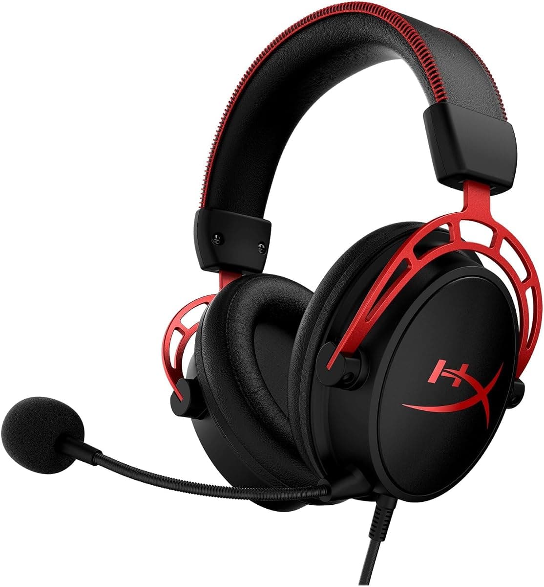 HyperX Cloud Alpha Gaming Kulaklık (HX-HSCA-RD/AM) | Rekabetçi oyun, çift odacıklı sürücü, azaltılmış bozulma, dengeli ses çalma