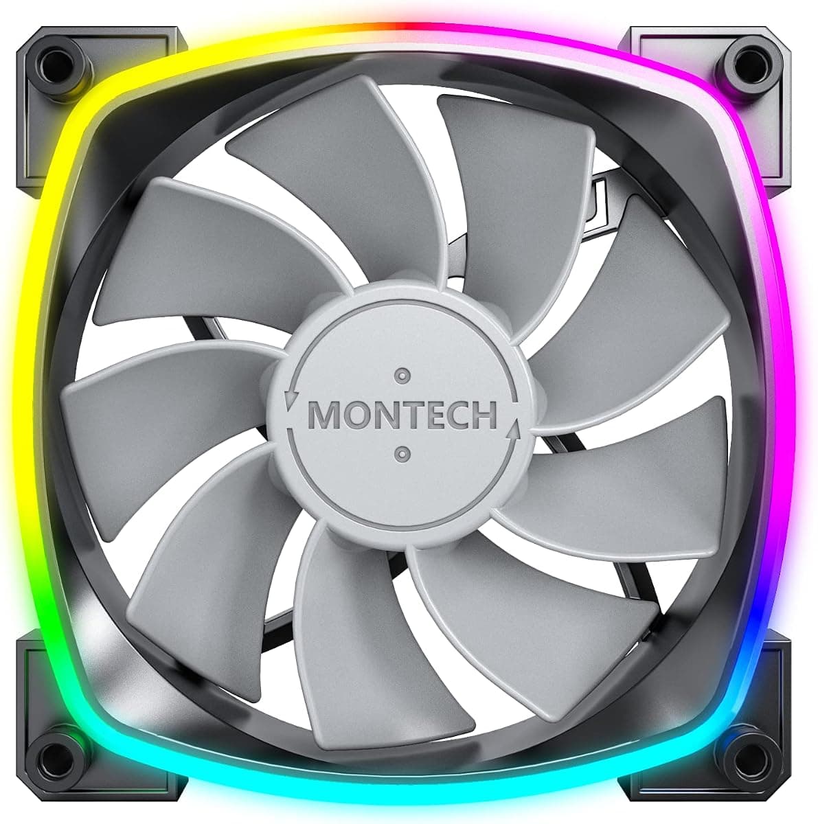 Montech RX120 PWM Siyah 120mm Reverse Fan (Ters Bıçak) ARGB Kasa Fanı 1600 RPM